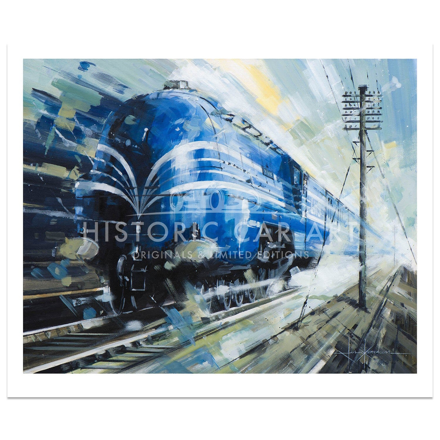 Grace and Pace | Coronation Scot | Locomotive Art | Art Print