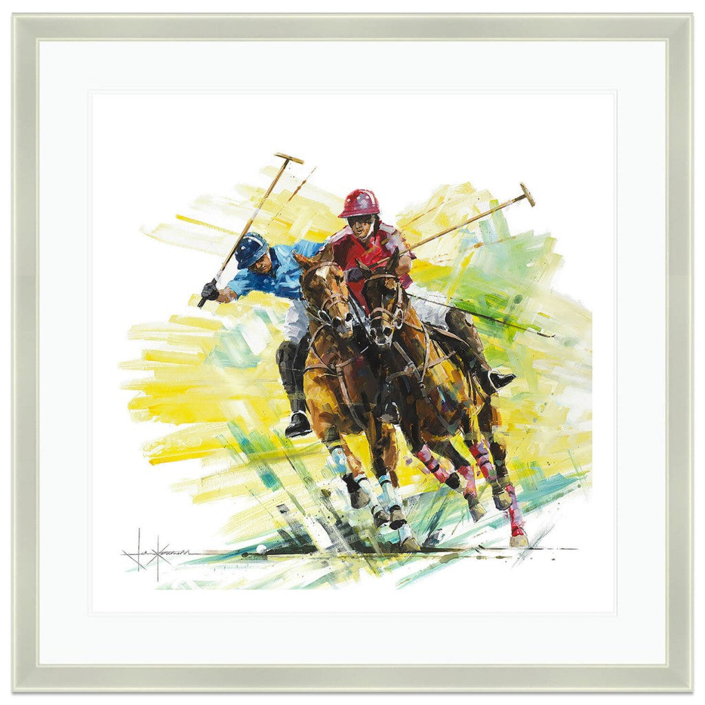 Pushing On | Polo Horse | Art Print