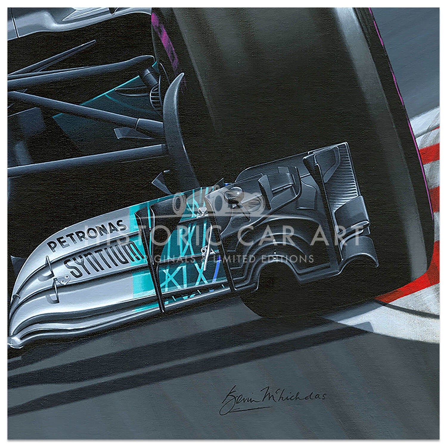 Lewis Lionheart | Lewis Hamilton | Mercedes W08 | Formula 1 Artwork
