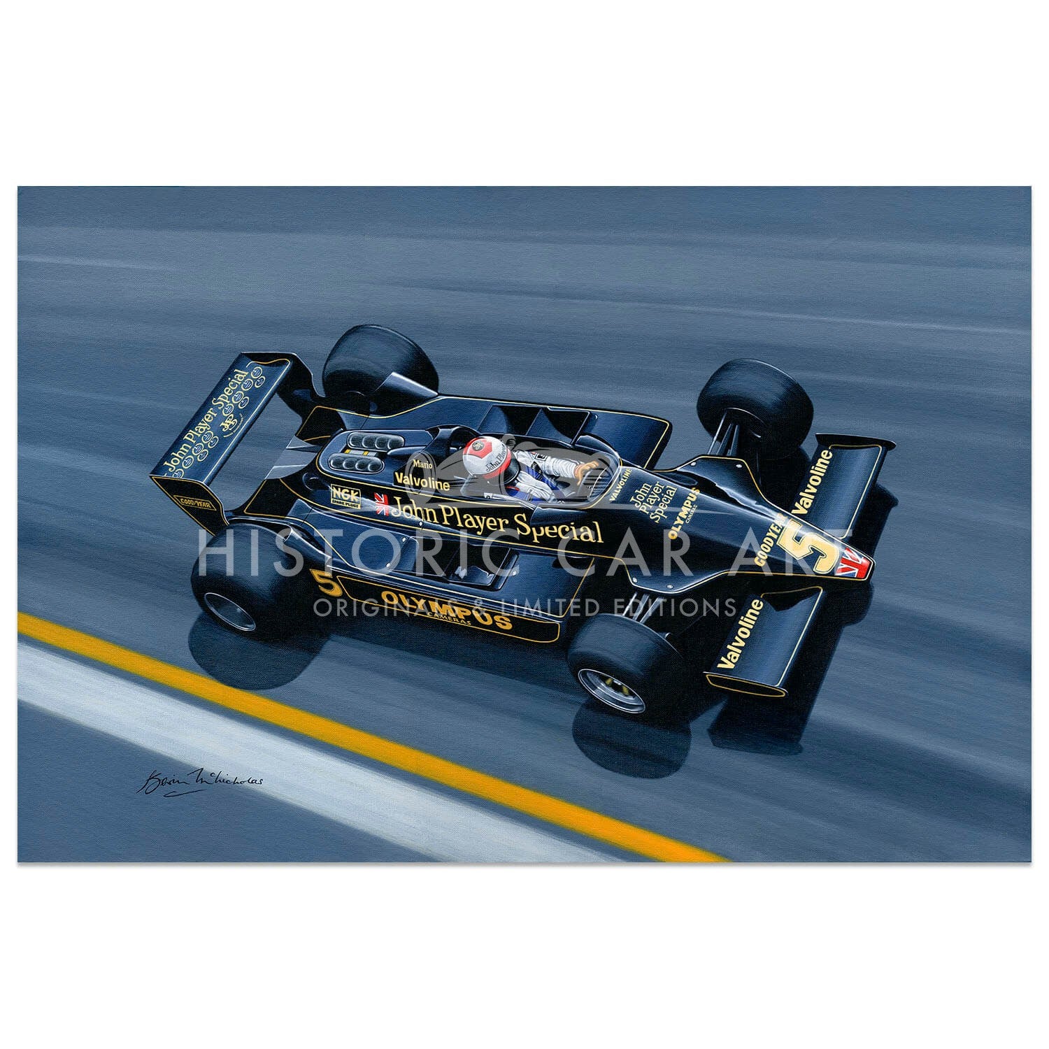 Super Mario | Mario Andretti | Lotus 79 | Artwork