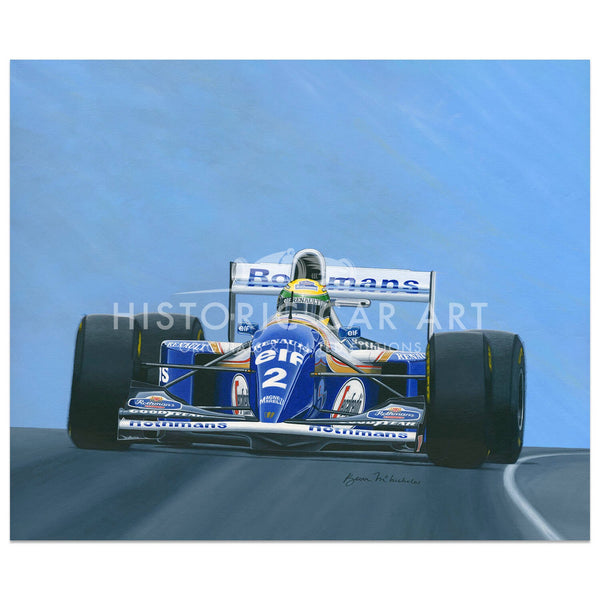 Imola, 1994. FW16 アイルトン・セナ・水彩画 Williams FW16 n.2 (1994