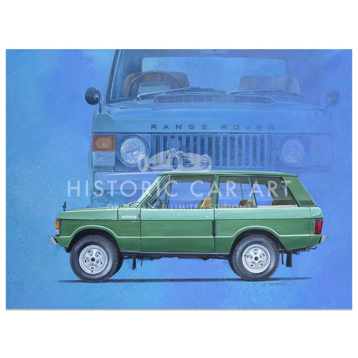 Simon BRITNELL -Range Rover - Suffix A | Artwork – Historic Car Art
