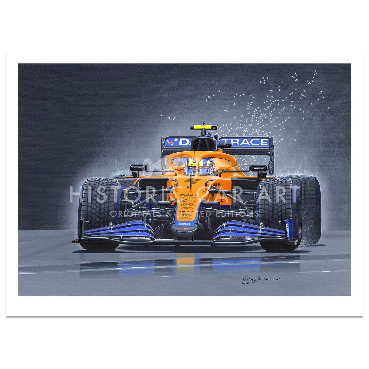Earth, Wind and Fire | Lando Norris | McLaren | Formula 1 | Art Print