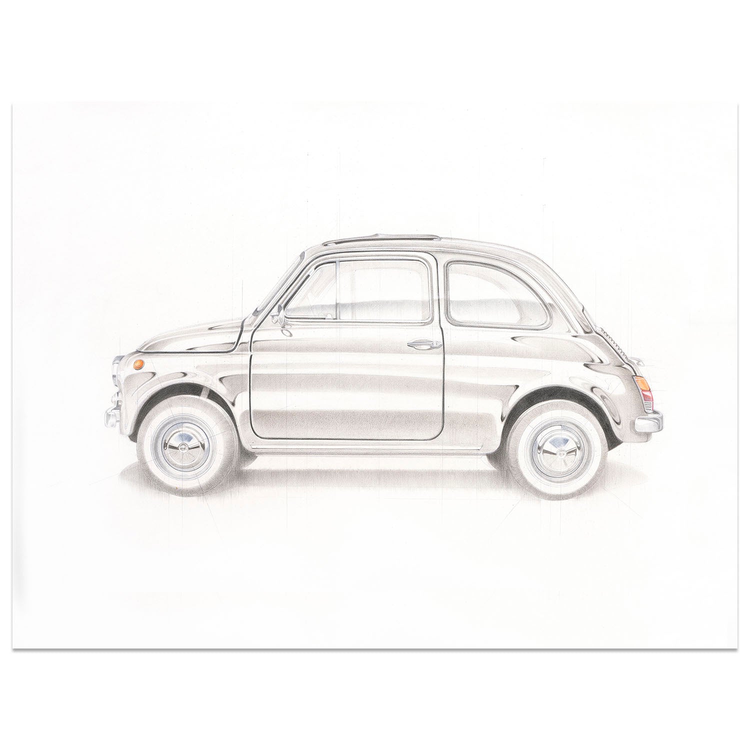 The Other Car | Fiat 500 | Art Print