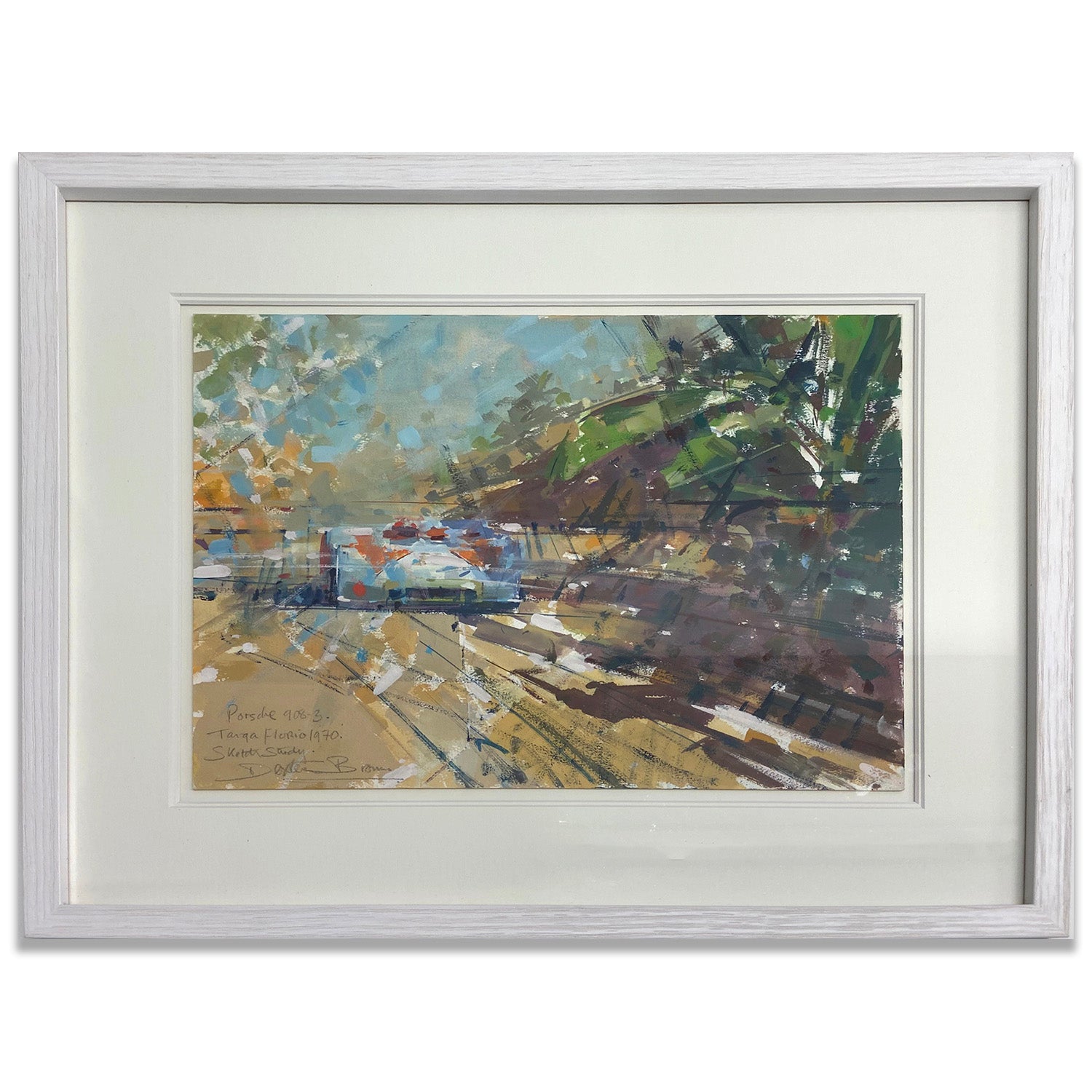 Porsche 908-3 Targa Florio 1970 Study Painting | Artwork