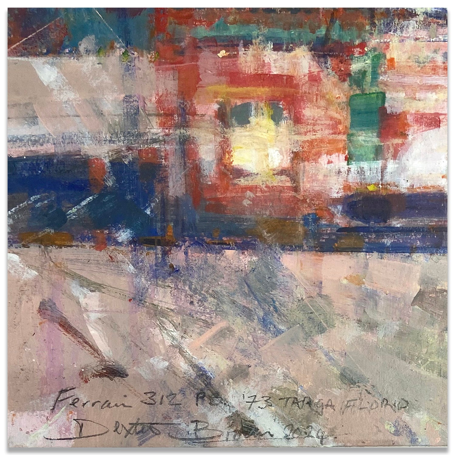 Ferrari 312PB Targa Florio 1973 Study Painting | Artwork