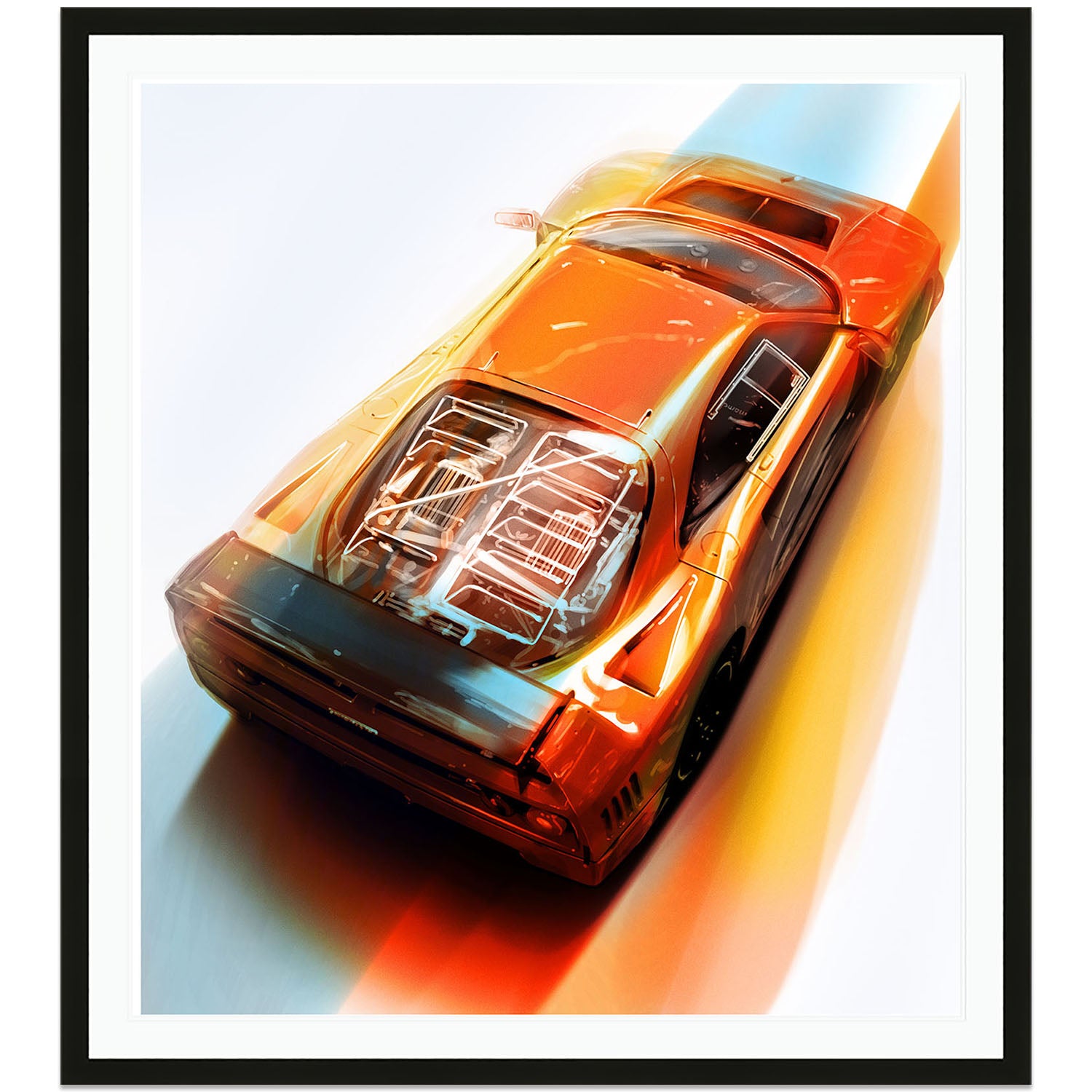 Ferrari F40 Colour | Art Print