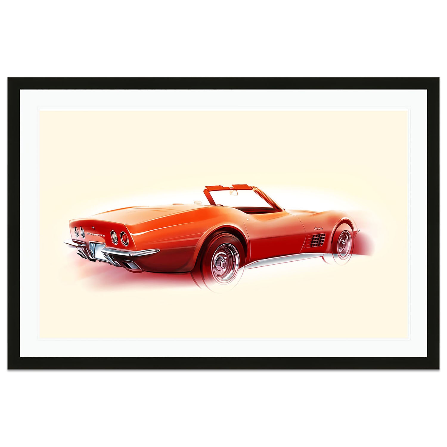 Corvette C3 Convertible | Art Print