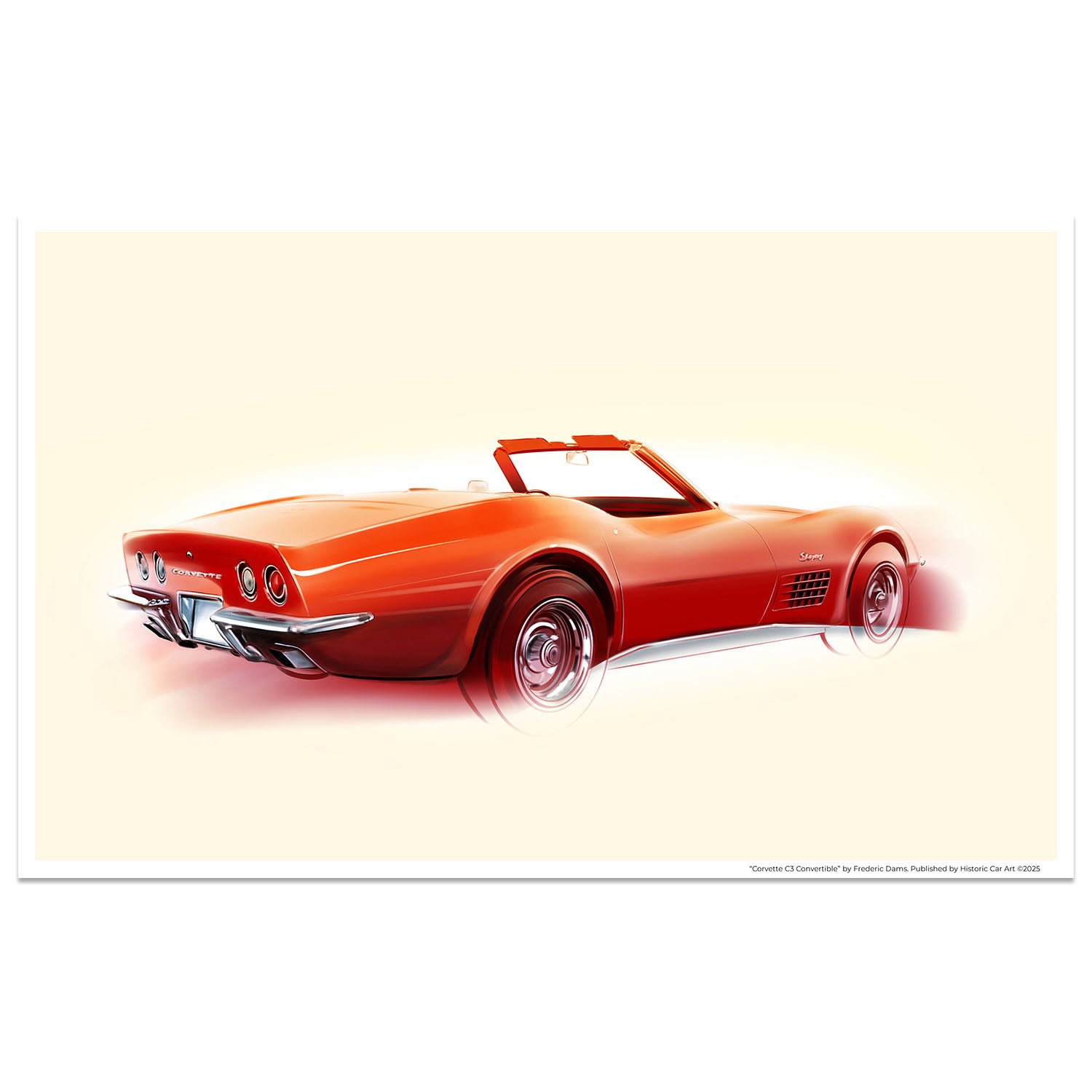 Corvette C3 Convertible | Art Print