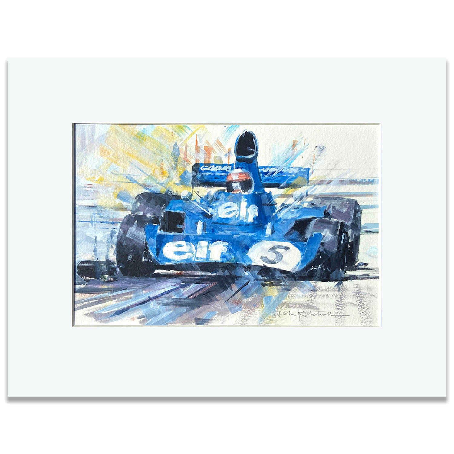 1973 Monaco Grand Prix | Jackie Stewart | Tyrrell 006 | Preparatory Artwork