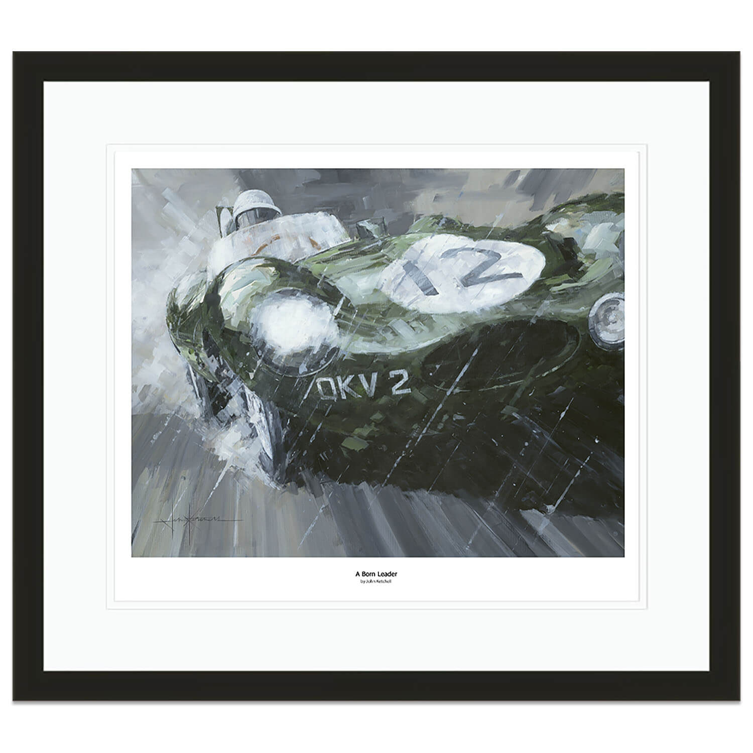 A Born Leader | Stirling Moss | Jaguar D-Type | Art Print