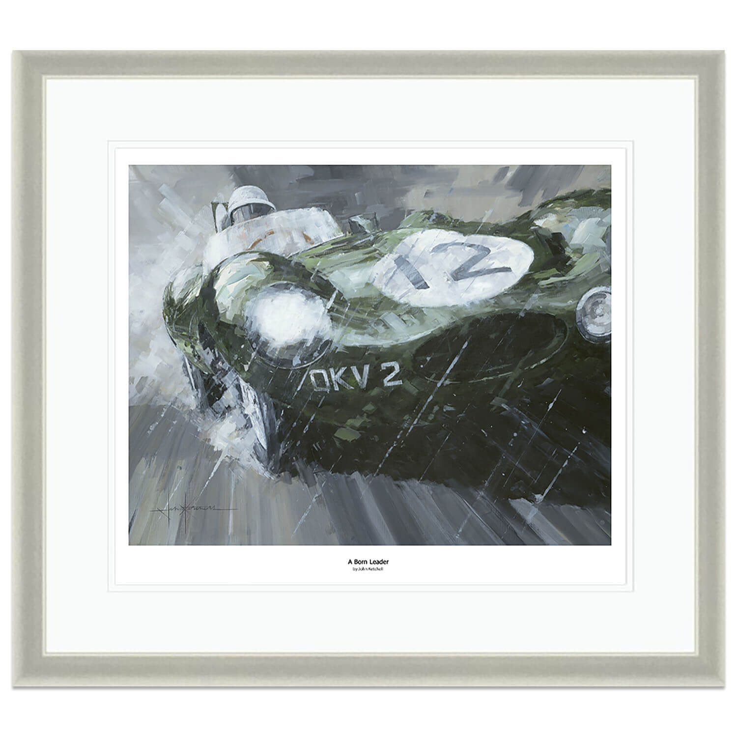 A Born Leader | Stirling Moss | Jaguar D-Type | Art Print