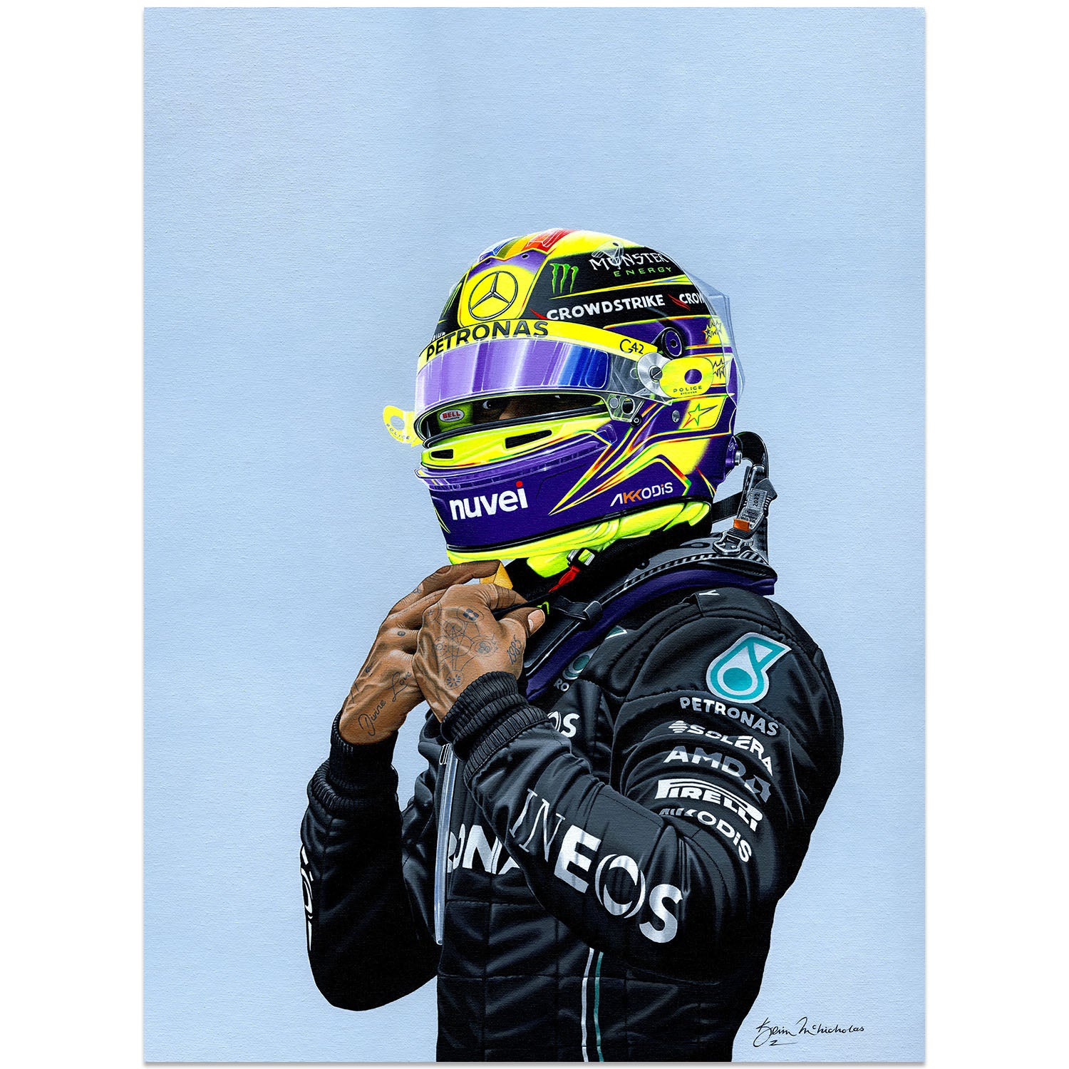 Gladiator | Lewis Hamilton | Mercedes F1 | Artwork