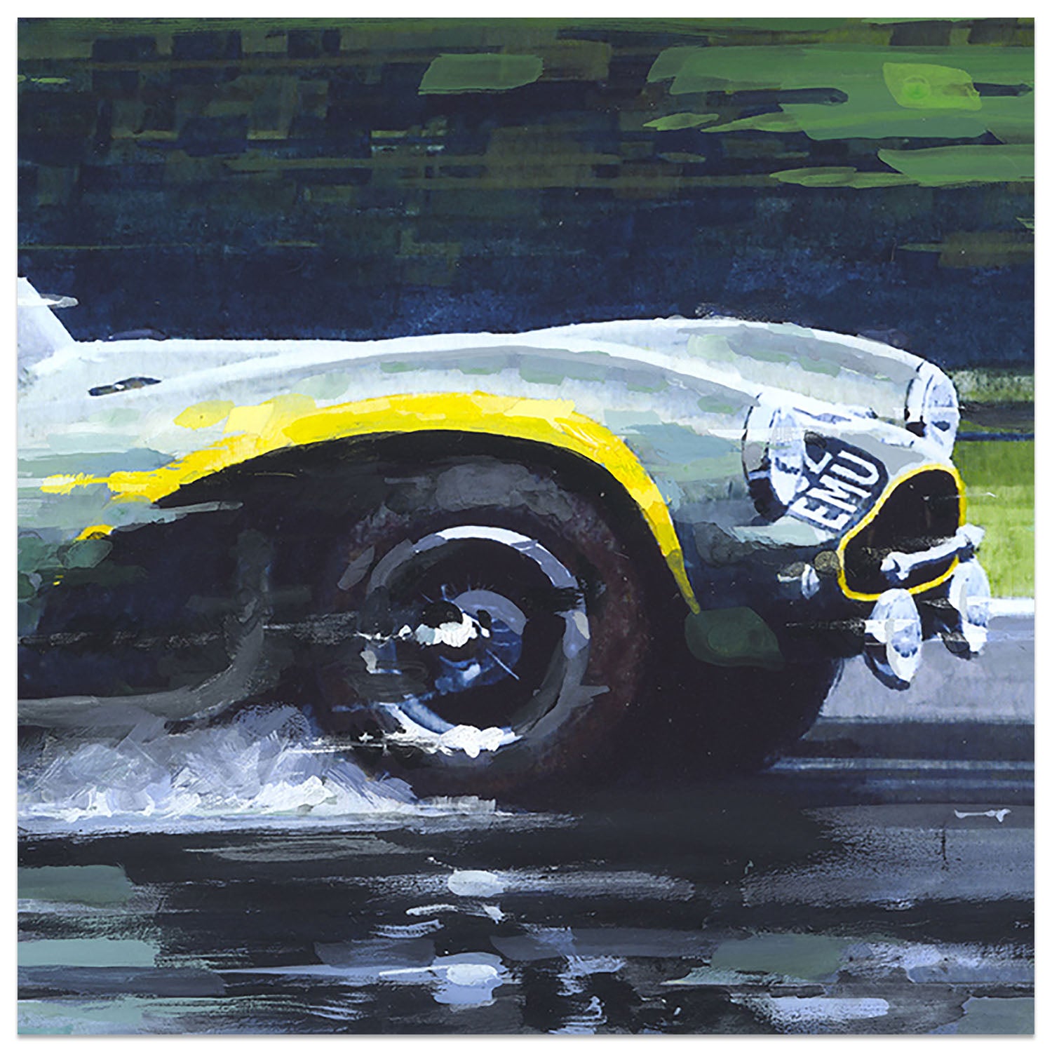 Aston at Speed | Le Mans | Aston Martin | 1955 | Original Art