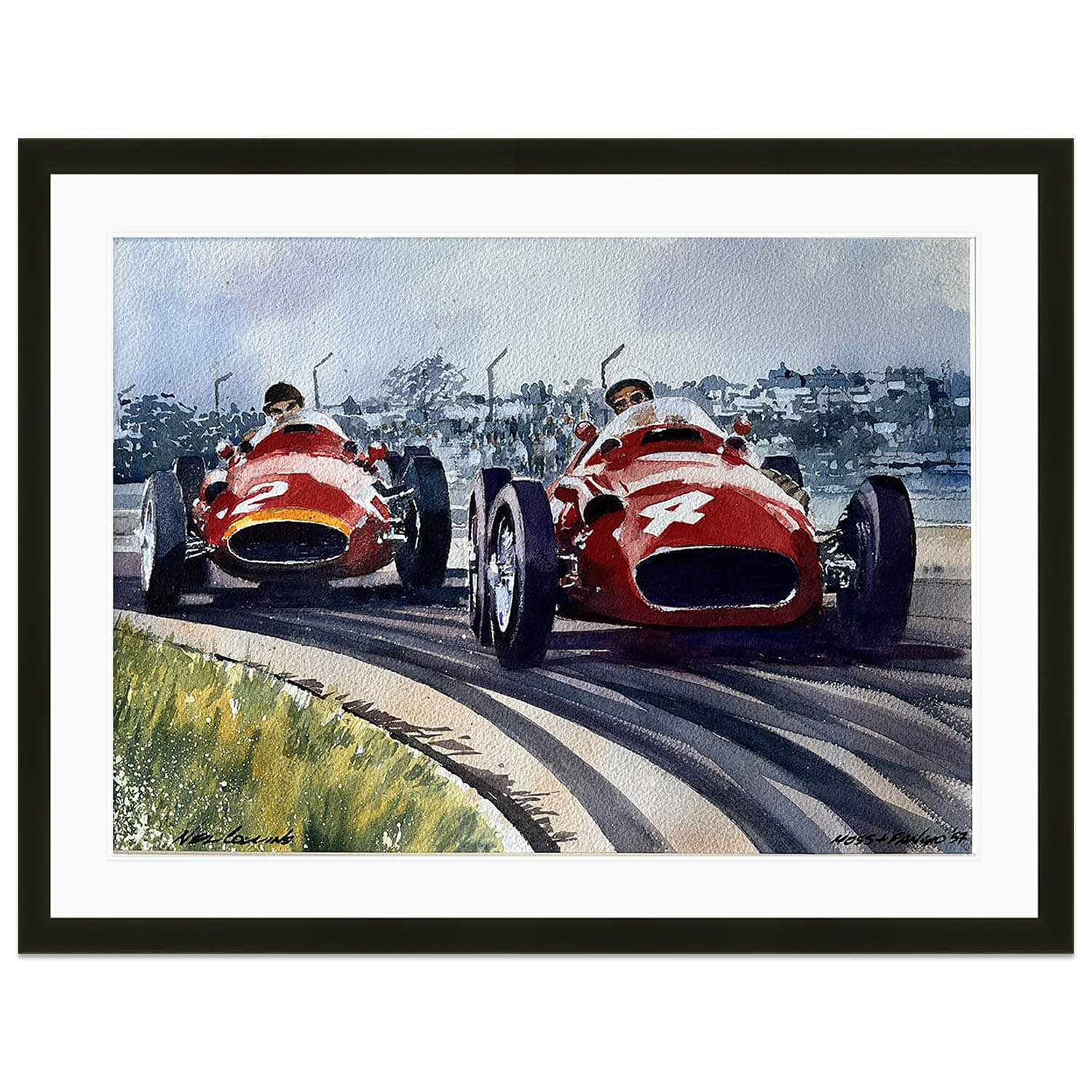 On The Edge | Argentine Grand Prix 1957 | Maserati 250F | Artwork