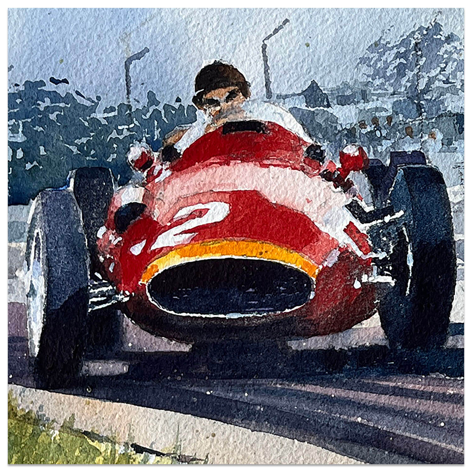 On The Edge | Argentine Grand Prix 1957 | Maserati 250F | Artwork