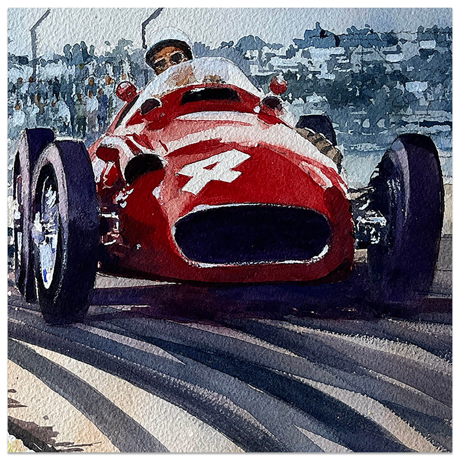 On The Edge | Argentine Grand Prix 1957 | Maserati 250F | Artwork