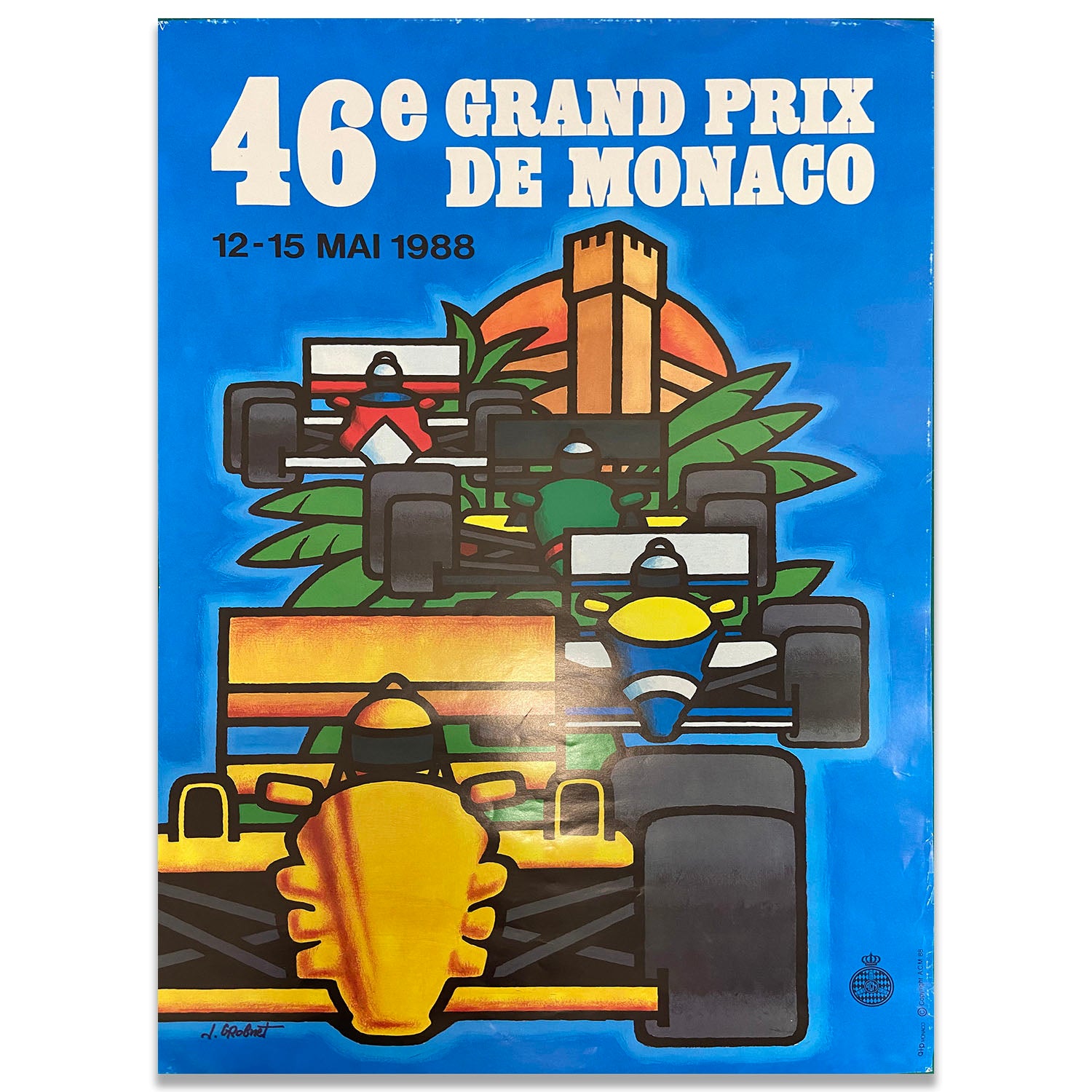 French | Monaco Grand Prix 1988 | Original Poster